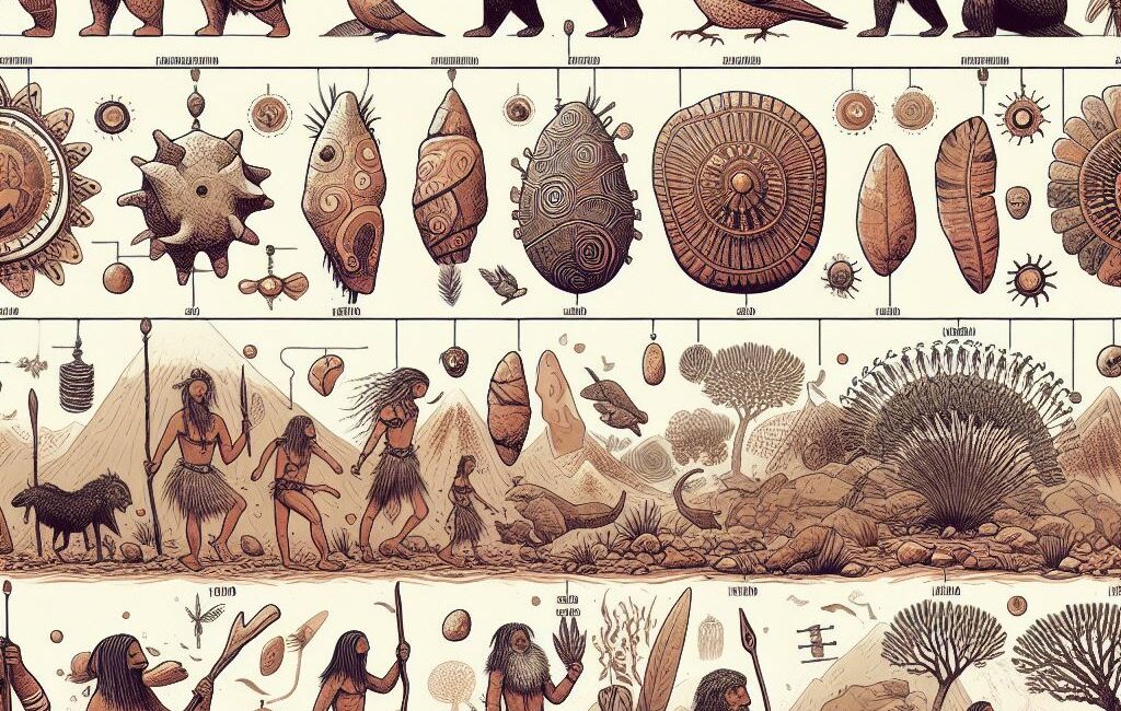 ¿Cuáles son las 4 etapas del arte prehistórico?