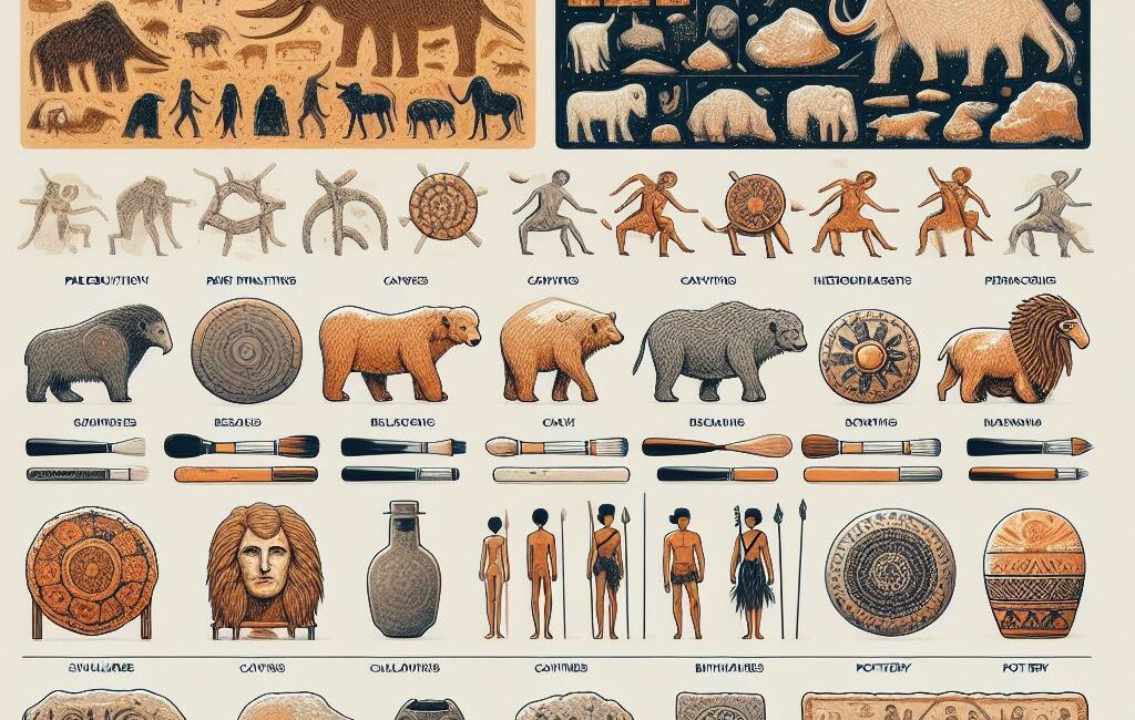 Qué diferencia hay entre el arte Paleolítico y Neolítico