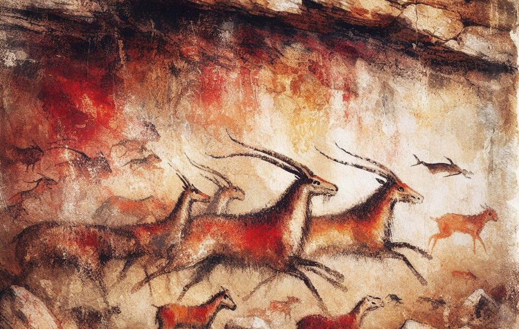 Qué elementos se mencionan como parte importante para pintar Prehistoria