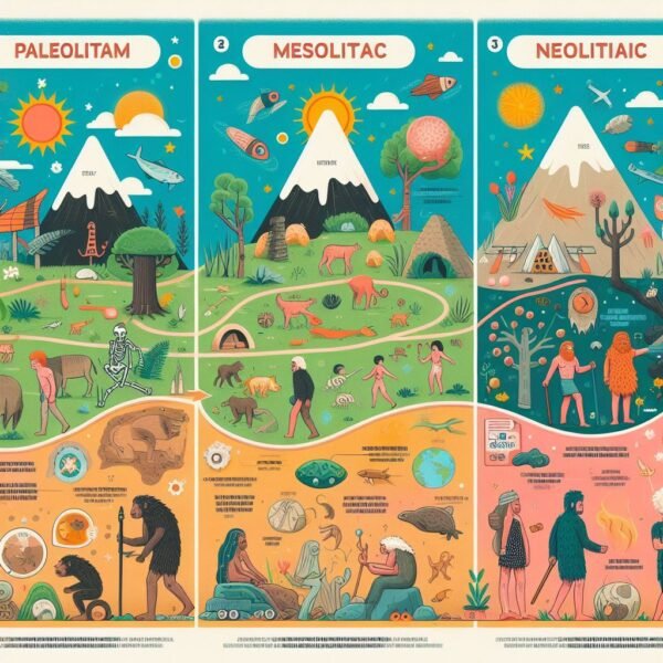 ¿Qué son las 3 etapas de la Prehistoria?