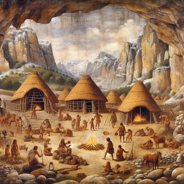 ¿Qué tipo de construcciones surgieron en el arte Neolítico?